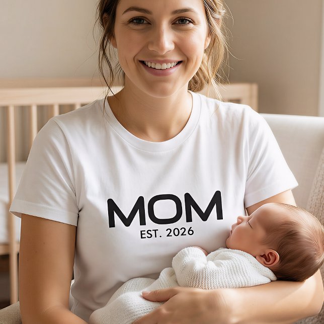 Black Bold Established Mom T-Shirt (Von Creator hochgeladen)