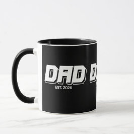 Black Bold Established New Dad Gift Tasse