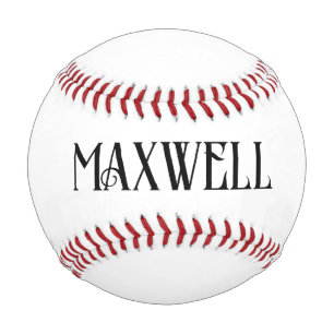 Black Bold Modern Typografy Family Name Baseball