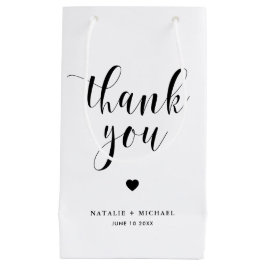 Black Bold Script Wedding Vielen Dank, dass Sie ei Kleine Geschenktüte