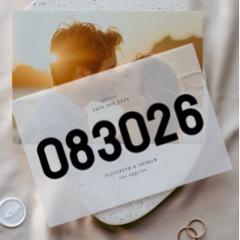 Black Bold Simple Modern Big SAVE THE DATE
