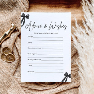 Black Bow Advisor und wünscht Brautparty Game Einladung