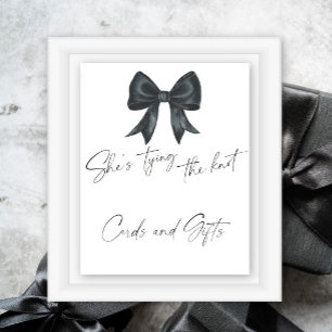 Black Bow Brautparty Cards und Geschenke Poster