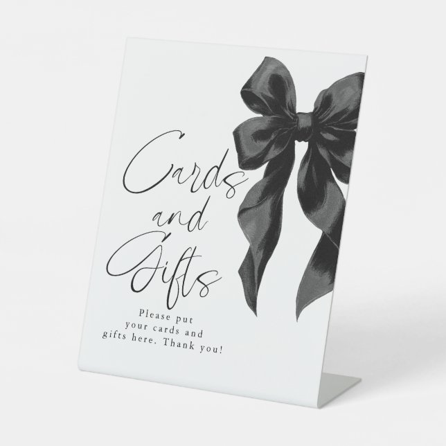 Black Bow Cards and Gifts Bridal Shower Sockelschild (Vorderseite)