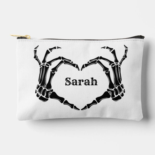 Black Bow Gothic Tasche Bachelorette Bridesmaid (Vorderseite)