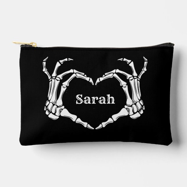 Black Bow Gothic Tasche Bachelorette Bridesmaid (Vorderseite)
