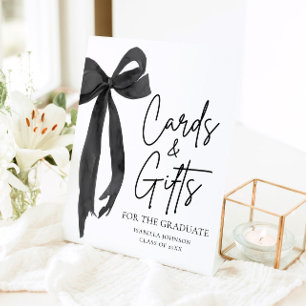 Black Bow Graduate Party Graduate Cards & Gifts Sockelschild