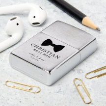 Black Bow Krawatte Trauzeuge Personalisiert Hochze