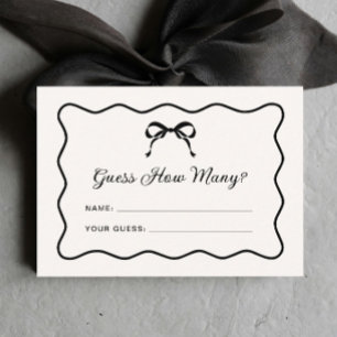 Black Bow schätzt, wie viele Spiele Begleitkarte