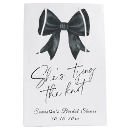 Black Bow Sie bindet das Brautparty am Knoten Mittlere Geschenktüte