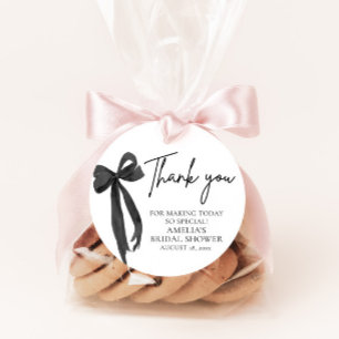 Black Bow Sie bindet das Brautparty des Knotens Geschenkanhänger
