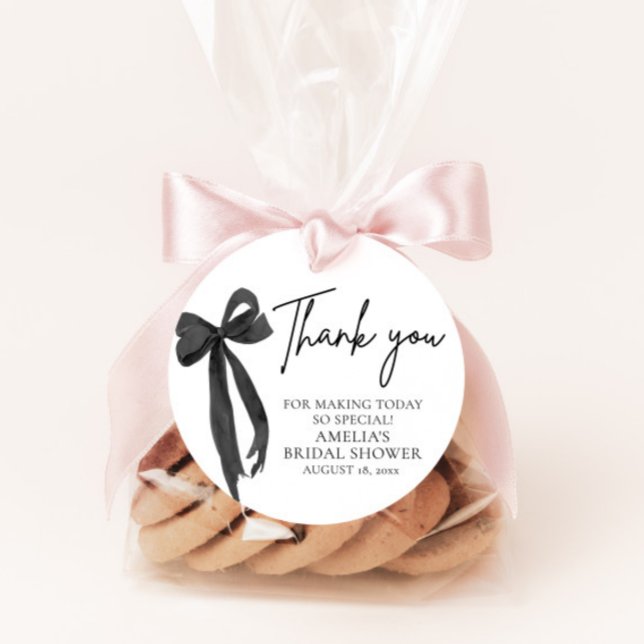Black Bow Sie bindet das Brautparty des Knotens Geschenkanhänger (Von Creator hochgeladen)