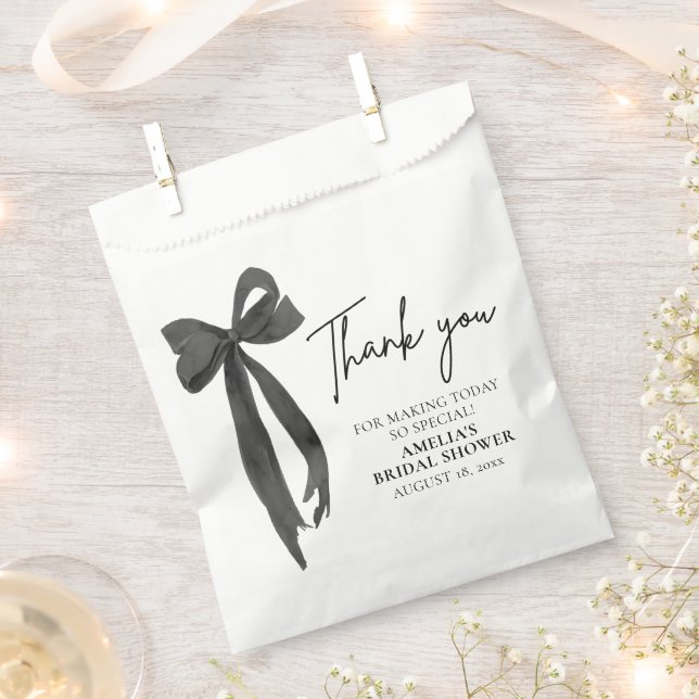 Black Bow Sie bindet das Brautparty des Knotens Geschenktütchen (Ausgeschnitten)