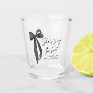 Black Bow Sie bindet das Brautparty des Knotens Schnapsglas