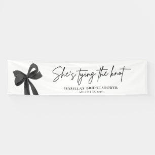 Black Bow - Sie heiratet Brautparty Banner