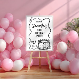 Black Bow verbindet ihre Zwanziger 30. Geburtstag  Poster