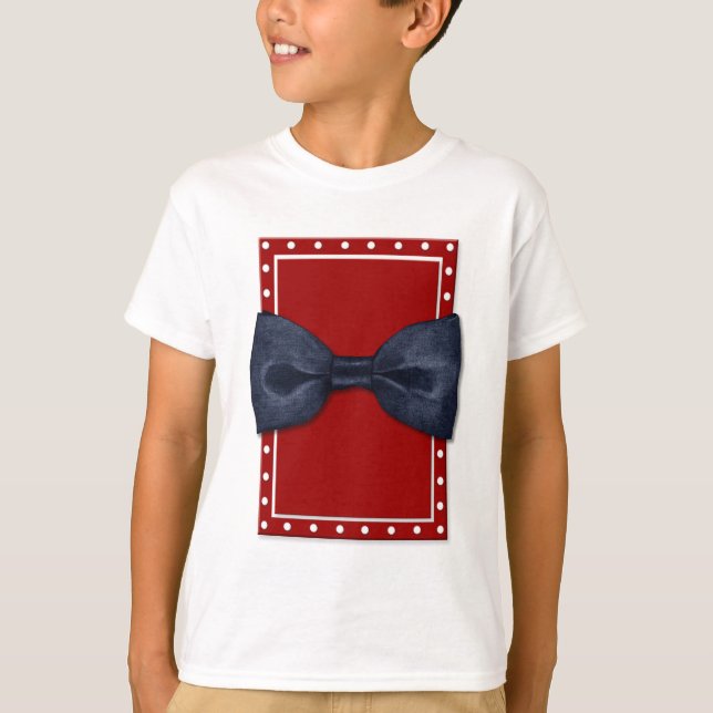 Black Bowtie Kids T - Shirt (Vorderseite)