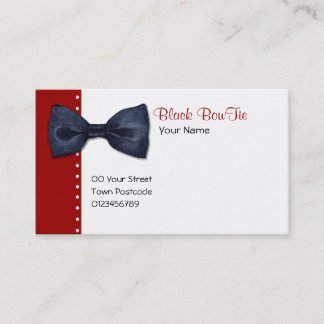 Black BowTie-Visitenkarte Visitenkarte