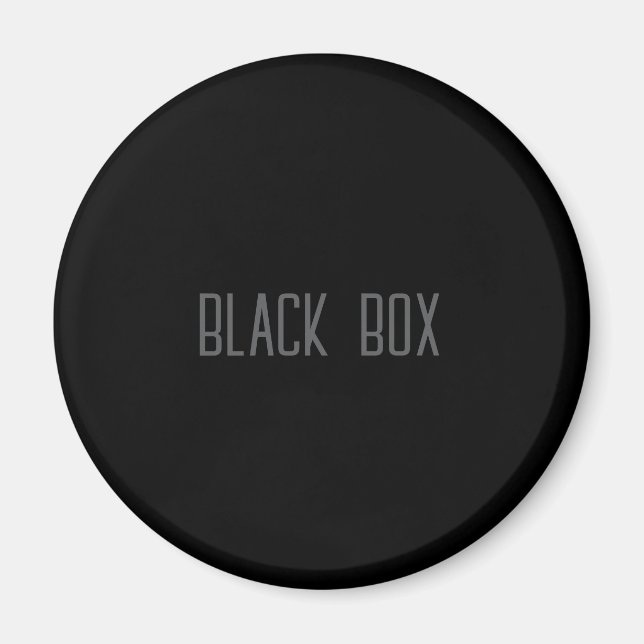 Black Box - Typografie Magnet (Vorne)