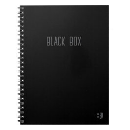 Black Box - Typografie Notizbuch Notizblock