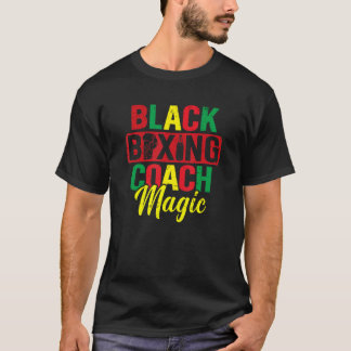 Black Boxing Coach Magic American Boxing T T-Shirt