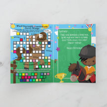 Black Boys Equestrier Secret Message Birthday