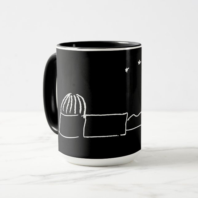 Black Breckland Astro Tasse (ohne Text) (Vorderseite Links)