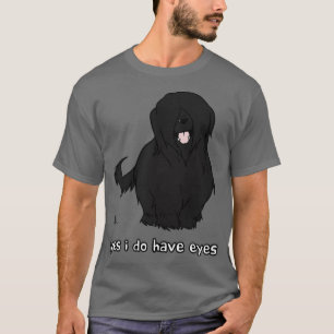 Black Briard Ja Augen T-Shirt