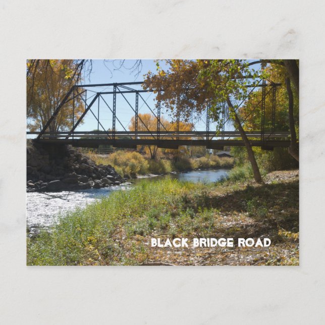 Black Bridge Road, Paonia, CO Postkarte (Vorderseite)