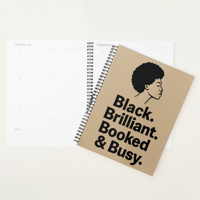 Black. Brilliant. Booked & Busy - Daily Planner Planer (Anzeige)