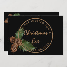 Black Bronze Weihnachtsabend Winter Party