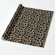 Black Brown Giraffe Print