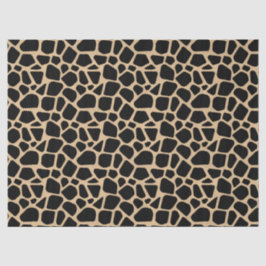 Black Brown Giraffe Print Seidenpapier