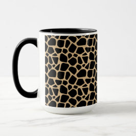 Black Brown Giraffe Print Tasse