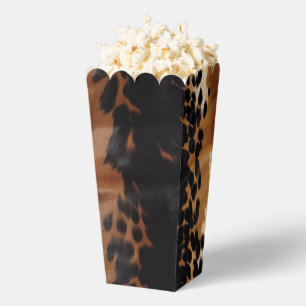 Black Brown Gold Cowhide Geschenkschachtel