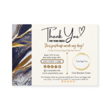 Black Brown Gold Danke Business Card