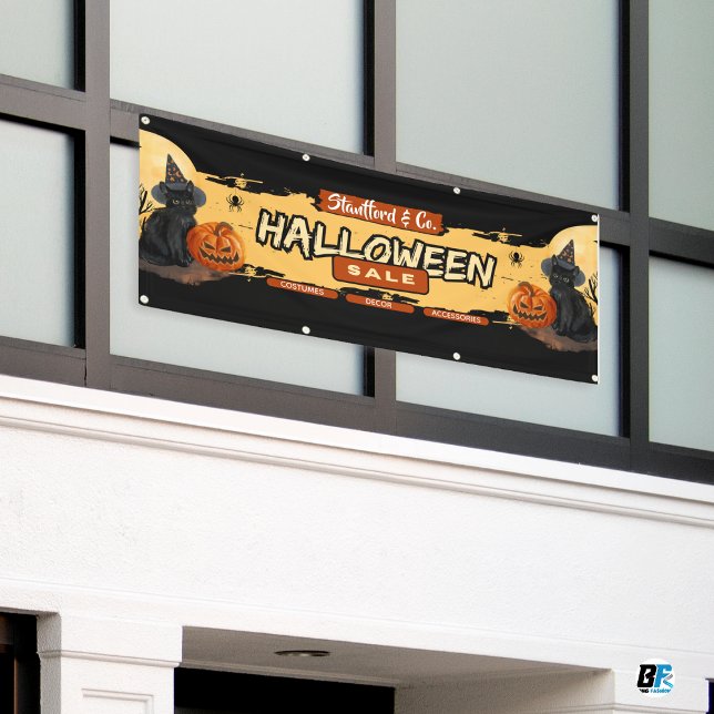 Black & Brown - Moderner Halloween-Verkauf - Shop Banner (Von Creator hochgeladen)