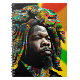 Black Bruh Melanin Vater Juneteenth King African S Notizblock