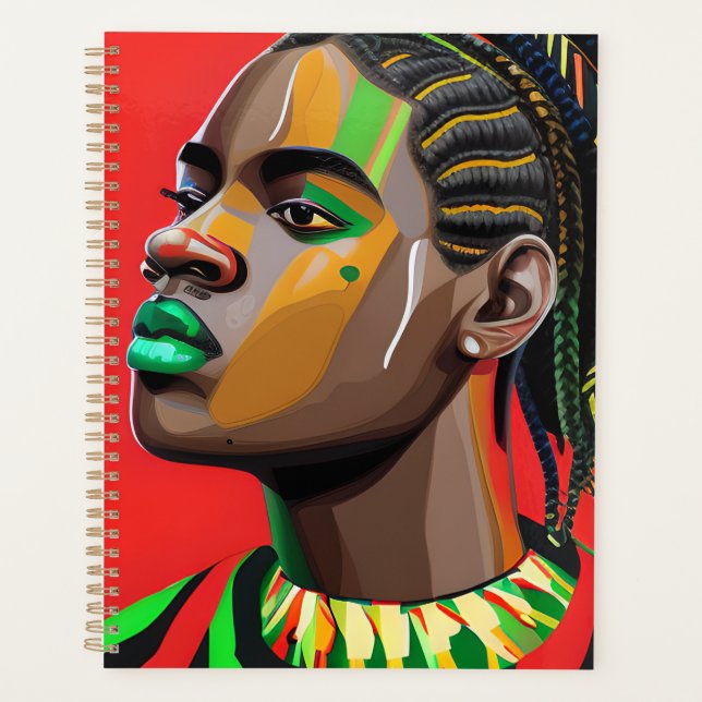 Black Bruh Melanin Vater Juneteenth King African S Planer (Vorderseite)