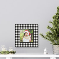Black Buffalo Kariert Bauernhof Weihnachts-Foto Ca