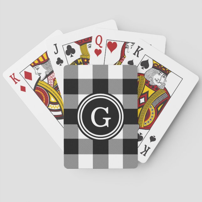 Black Buffalo Karo Kariert 1IR Spielkarten (Rückseite)