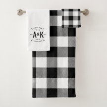 Black Buffalo Karo und Arrow Monogram