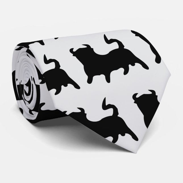 Black Bull Design Krawatte (Gerollt)