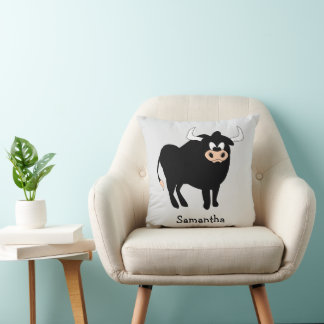Black Bull Design Personalisiert Kissen