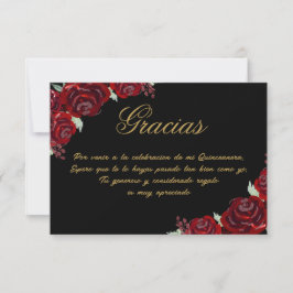 Black Burgundy Danke-Card Dankeskarte