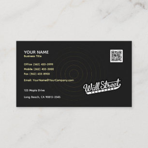 Black Business Card Visitenkarte
