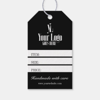 Black Business Logo Clothing Boutique Price Tag Geschenkanhänger