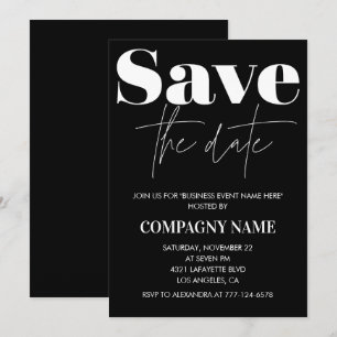 Black Business Party lädt Save the Date ein Einladung