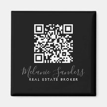 BLACK Business REAL ANWESEN Magnet mit QR CODE