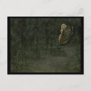Black Butterfly Postcard Postkarte